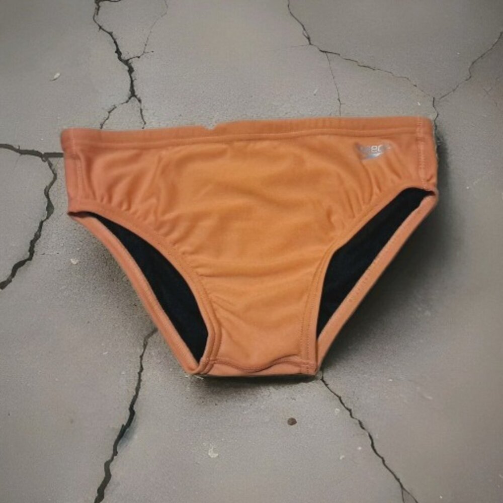 Speedo Solid One Brief size 30, Orange, new with tags